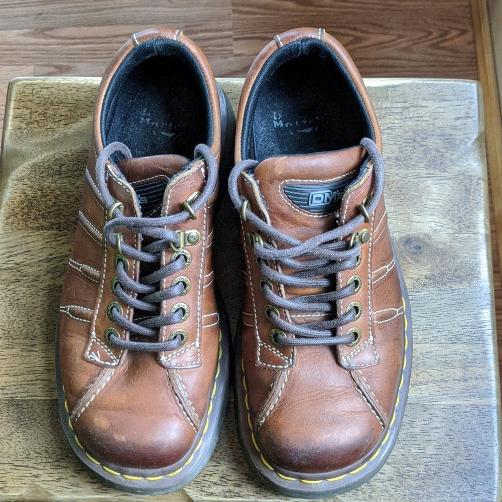 Dr. Martens Keith Brown Leather Low Top Lace Up